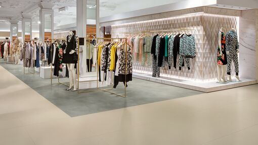 Flooring for retail
