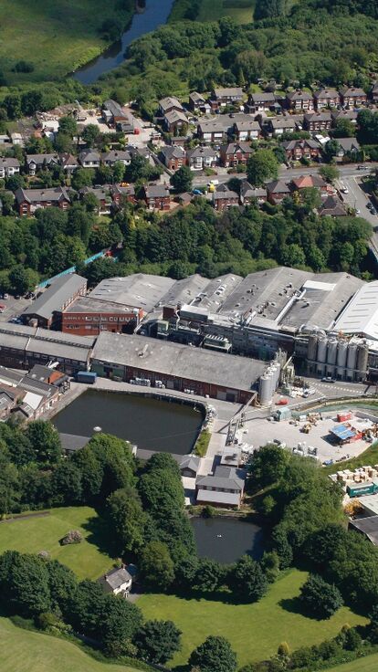 Polyflor Whitefield site aerial shot Site Factory