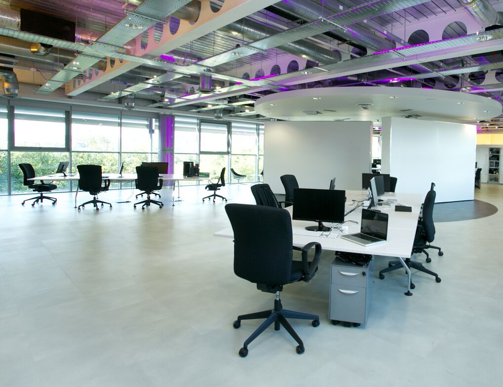 Polyflor vinyl flooring for workplace office