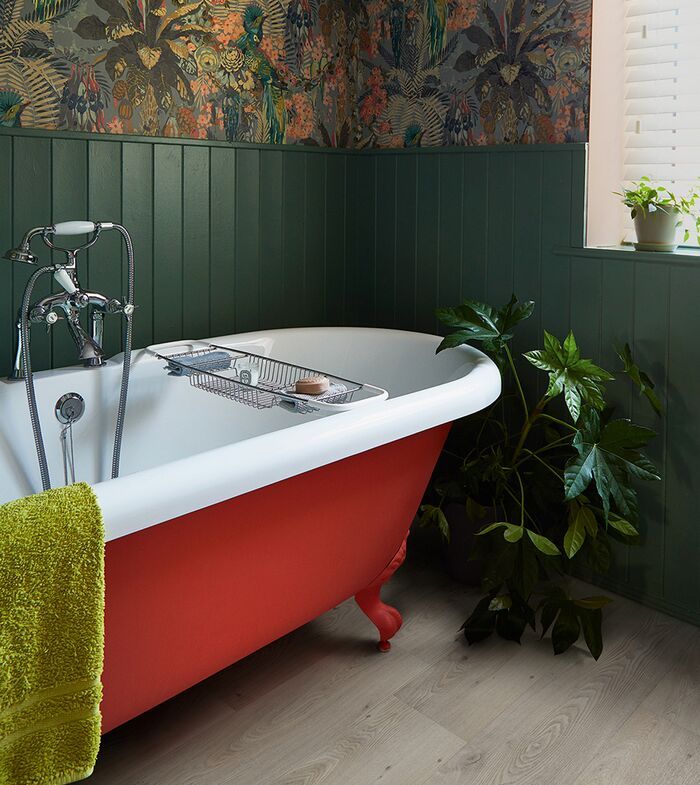 Polyflor vinyl flooring bathroom - CF20_3406 Dorchester Oak