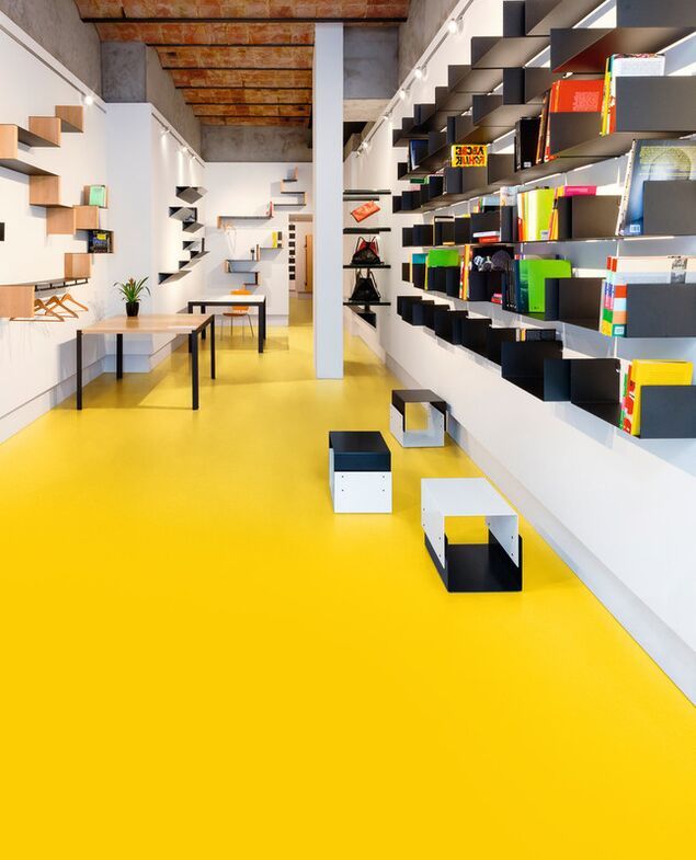 Yellow Vinyl Flooring