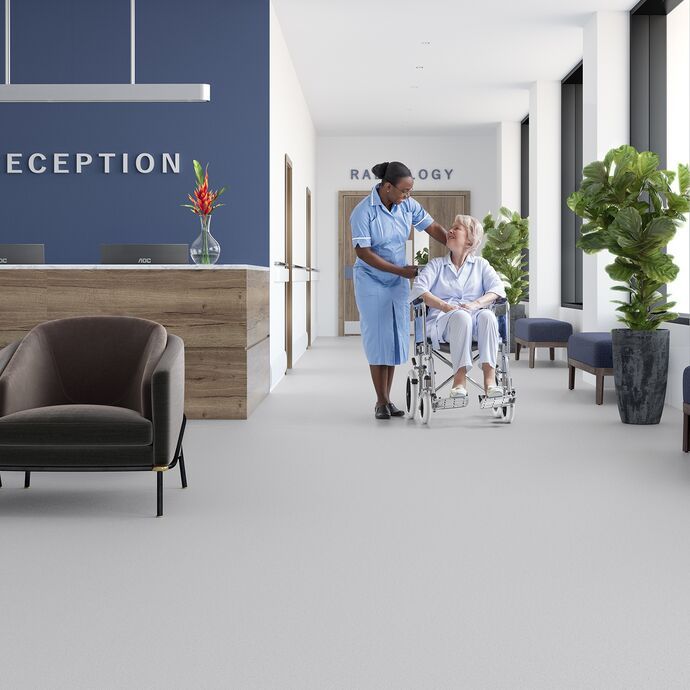 Flooring for health and care sectors